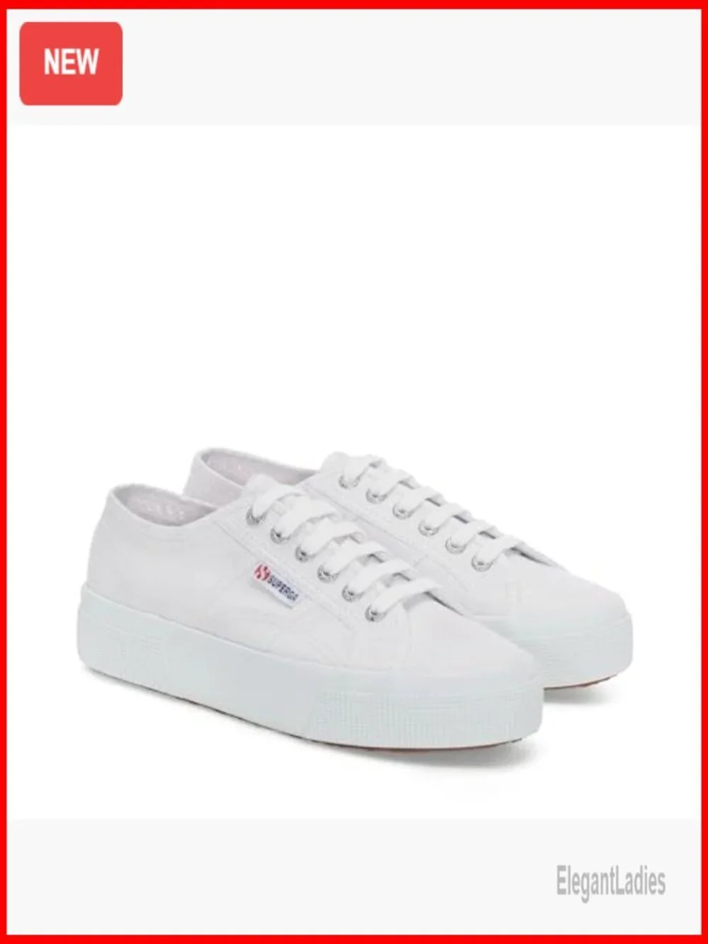 Platform Sneakers in Cotton Canvas with Vulcanized Rubber Sole